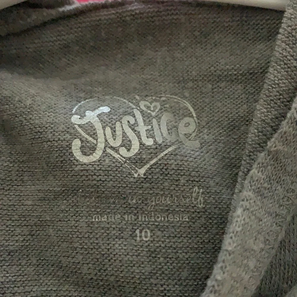 Thin Hoodie Jacket By Justice Size 10